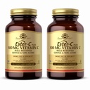 Solgar Ester-C Plus 500 מ"ג ויטמין C (Ascorbate Complex) - 100 קפסולות ירקות, Pack of 2 - Antioxidant & Immune Support - Non GMO, טבעוני, Gluten Free, כשר - 200 המשרתים מוחלטים