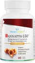 בריאות לחלץ Eannatto 150 מ"ג ויטמין E Tocotrienols תוספת עם GG - הזדקנות בריאה 60 רכות.