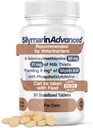 Liver Health Supplement for Cats - Milk Thistle for Cats Liver Support with S-Adenosylmethionine (Same) & Silybin - 30 טבליות