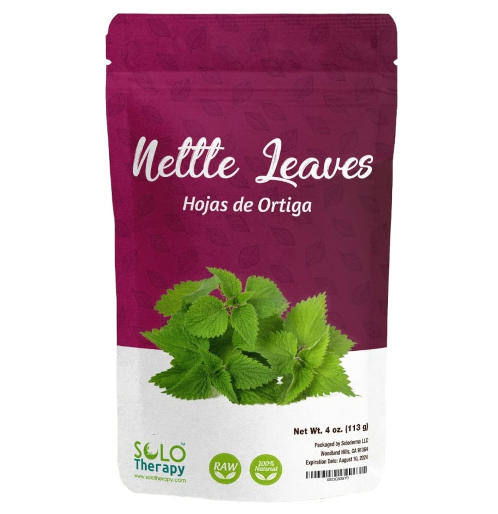 Nettle Dried Cut Leaves , 4 oz. , Hojas De Ortiga , Nettle Leaf Tea , Resealable Bag, מוצר מקרואטיה , ארוז בארה"ב (Nettle Leaf 4 oz).