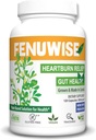 תוספי מזון טבעיים Panugreek סיבים עבור Acid Relief - Premium Vegan Dietary תוספת תמיכה בריאות העיכול, 120 הרוזן