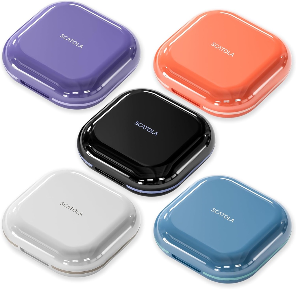 Small Pill Case 4 השוואת אור אפור סגול שחור ורוד סט של 5
