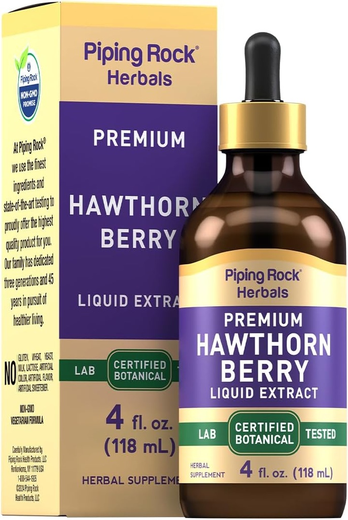 Piping Rock הותורן ברי לחלץ נוזל | 4 oz | Herb Tincture טיפות | Premium Vegetarian Supplement