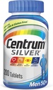 סגסוגת Silver Multivitamin עבור גברים 50 פלוס, Multivitamin / Multimineral תוספת עם ויטמין D3, ויטמין B ו Zinc, Gluten Free, non-GMO Ingredients - ספירה 200