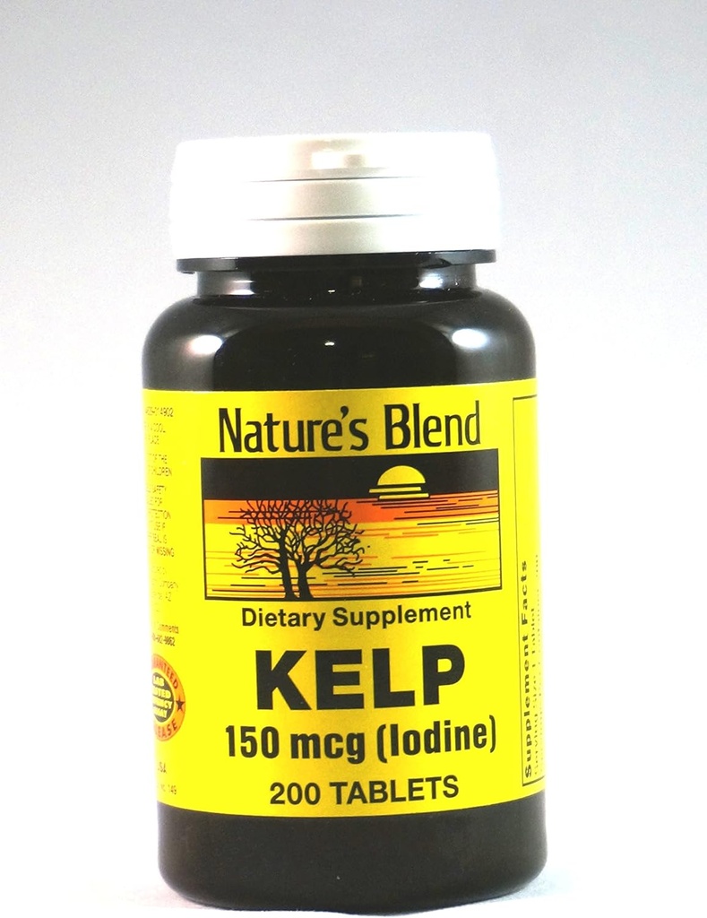 קערה של הטבע Kelp 150mcg (Iodine), 200 לשוניות (Pack of 2)