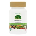 Natures Plus Source of Life Garden Certified Organic ויטמין C - 500 מ"ג, 60 קפסולות טבעוניות - Whole Food Immune Support Supplement, Antioxidant - Vegetarian, Gluten-Free - 30 משרתים