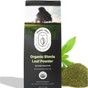 אבקת Stevia אורגנית | 7.05 oz | USDA אורגני & Non-GMO | מקור מוסרי מצפון הודו | Recyclable Kraft Bags | Natural Stevia | Plant Based Sugar Free Substitute
