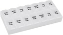 תזכור N'Time Weekly (7-Day) AM/PM גלולות מארגנת, ויטמין ורפואה Box, השוואתיות גדולות, 2 פעמים ביום, Clear Lids