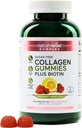 NatureWise Collagen Gummies - Sugar-Free hydrolyzed Collagenmies - סוג 1 ו 3 פפטים עבור נשים + ביוטין, ויטמין C, E, & Zinc for Hair Skin and Nails Support - 180 Count[עריכת קוד מקור | עריכה]