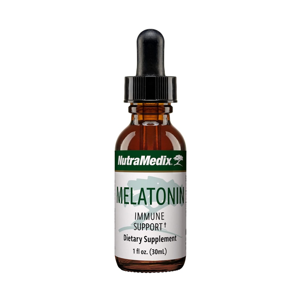 NutraMedix Melatonin Night התמיכה טיפות עבור Occasional Sleepless - מלטונין נוזלי עבור מנוחה אופטימאלית, Immune System & Mood תמיכה - May Help with Groggy (1oz / 30 מ"ל)