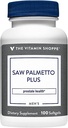 הוויטמין Shoppe ראה את Palmetto Plus - תוסף עבור Prostate Health - 160 מ"ג של הפלט Saw Palmetto עם מקור מצוין של Zinc, ויטמין E ו- B6 (100 Softgels)