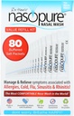 Nasopure Nasal Wash, ערך Refill Kit, "The Nicer Neti Pot" Sinus Wash Kit, Comfortable Nasal Rinse 80 Salt Packets (3.75 גרמים כל אחד), Nasalungestion, Cold, Flu, Allergy, Nasal Irrigation System
