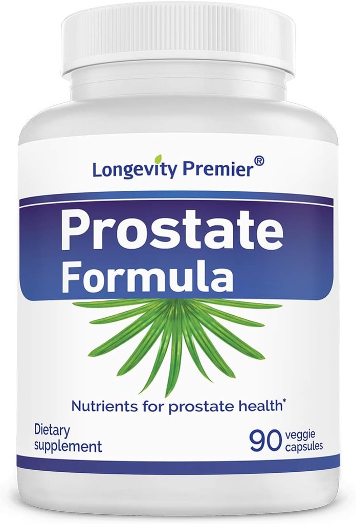 Longevity Prostate Formula with Standardized Saw Palmetto Extract, תוספת של Srength לבריאות הערמונית ומניעת שיער