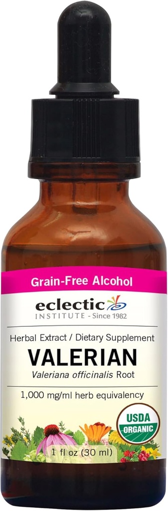 Eclectic Institute ולריאן (officinalis) O, פינק, 1 Fluid Ounce