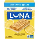 LUNA Bar - LemonZest Flavor - Gluten Free חטיף Bars - non-GMO - חלבונים Bars - Made with Organic Oats - ערכת ערך (12 Pack)