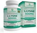 PurePremium L-Lysine 500 מ"ג תוסף - Essential Amino Acid עם כוח מקסימלי - תוספת תמיכה החיסון - Pure Lysine 500 מ"ג עבור קיצור מהיר - 7 חודשים אספקה - 200 Tablet