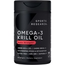 מחקר ספורט קריל שמן תוספת עם EPA & DHA אומגה 3, Phospholipids & Astaxanthin מ אנטארקטיקה קריל - עלייה הגבוהה ביותר של שמן קריל עבור גברים ונשים - 1000 מ"ג, 30 קפסולות Softgel