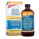 נתיב טבעי שביל Silver Wings Colloidal Silver 500ppm (2,500mcg) Immune Support Supplement 16 fl. oz.