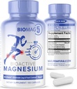 BioMag 5 Magnesium Complex for Women and Men, 100 קפסולות - פורמולה בארה"ב - BioActive ו- BioAvailable Magnesium Glycinate Malate Citrate Orotate ו-Biglycinate תוספי Chelates