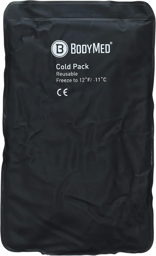 BodyMed Heavy Duty Reusable Urethane Ice Pack for Knee, Arm, Elbow, Shoulder, Back - Professional Class Cold Therapy for Injuries, Aches, Swelling, Bruises, Sprains - 12 in. x 7 in. (חצי)