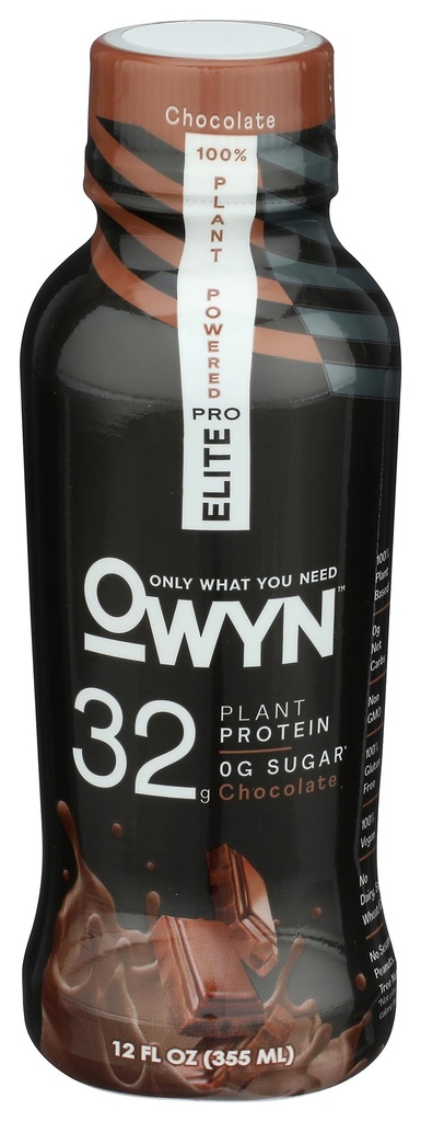 OWYN שוקולד Pro Elite Plant Protein Shake, 12 FZ