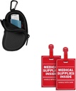 Neoprene Asthma Inhaler Holder Black ו- 2 Pack Medical Supcomp Bundle
