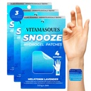 Vitamasques Sleep Patches for Adults, Snoozeme Wellness hydrogel Patch (3-Pack) - שינה עם Lavender, Melatonin, & Valan Root - Cruelty-Free, הקוריאני טיפוח עור ישן פטך