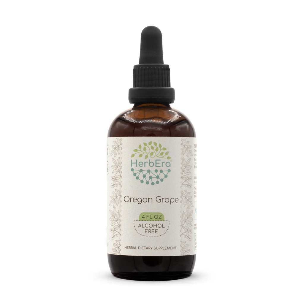 HerbEra אורגון Grape B120-Free Herbal Extractt Tincture, Super-Concentrated Responsibly Farmed אורגון Grape (Mahonia spp).