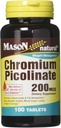 מייסון ויטמינים Chromium Picolinate טבליות, 60 Count