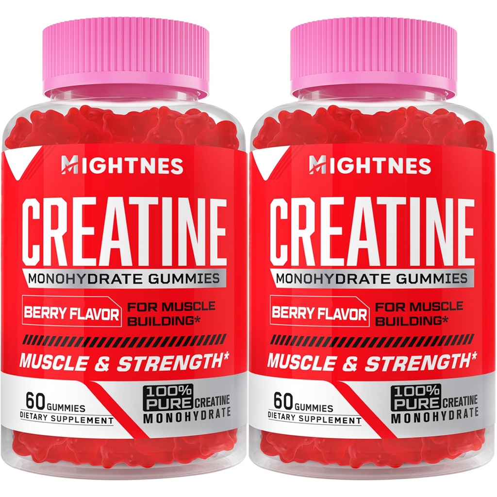 Creatine Monohydrate חניכיים עבור גברים ונשים - קריטין טרום עבודה ללא עבודה מסטיק עם טאורין ו ויטמין B6 B12 עבור כוח מקסימלי, שרירים, אנרגיה, אנדורנס & פוקוס, אורגני, טבעוני 120 הרוזן ספירה