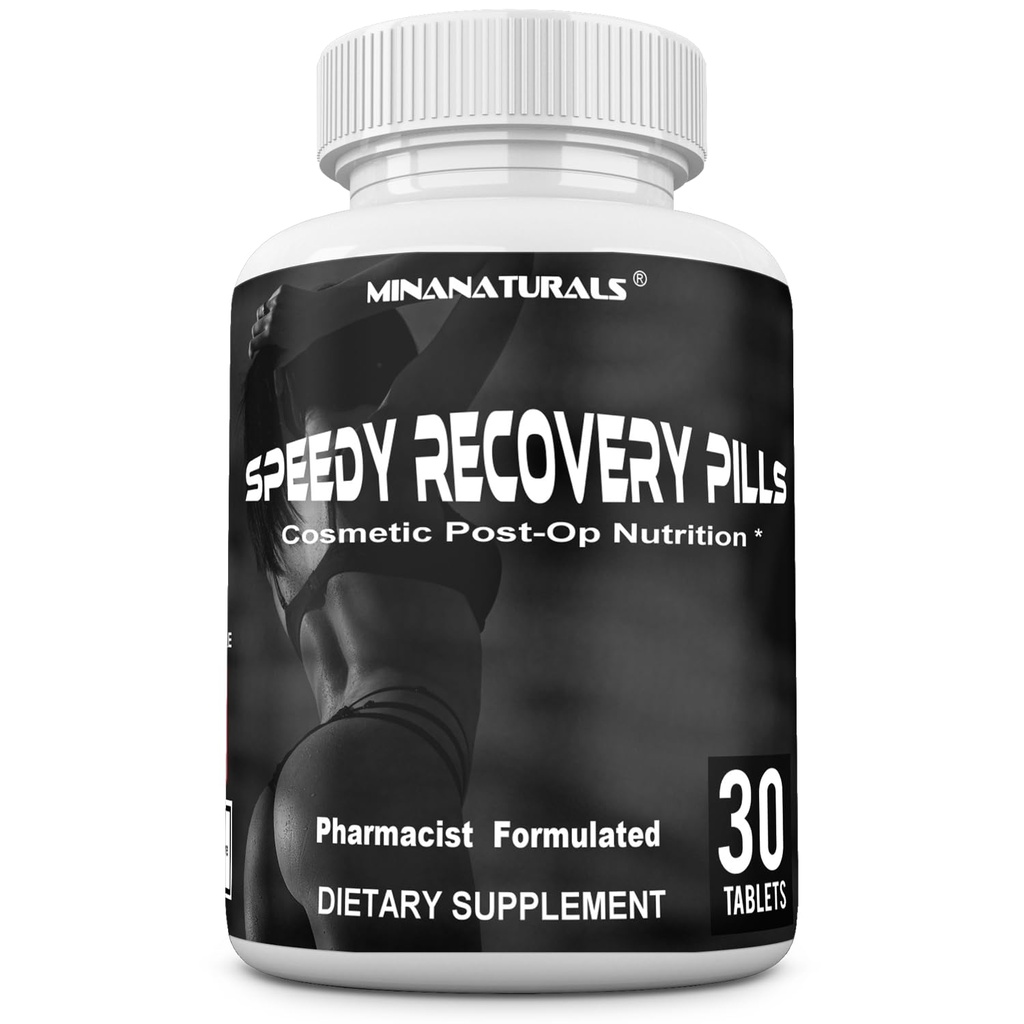 Speedy Recovery Pills Post-OP Recovery תוסף סקר תומך בוויטמינים מקדם ריפוי קולן ומהיר. פורמולה מיוחדת עבור Post Opsmetic Surgeries. 30 טבליות