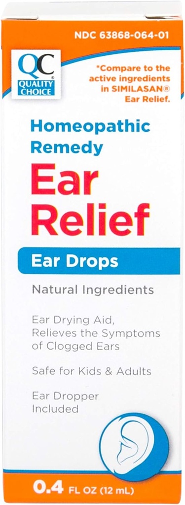 איכות בחירה אוזניות Homeopathic טיפות 0.4 FL oz (1)