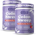 קולקודה Sweep Psyllium Husk אבקת ניקוי - טבעוני, Gluten Free סיבים תוספת - בטוח קולקציה בטוחה עבור הקלה קונstipation, Bloating Relief & Gut Health -16 OZ (60 משרתים) - 2 Pack
