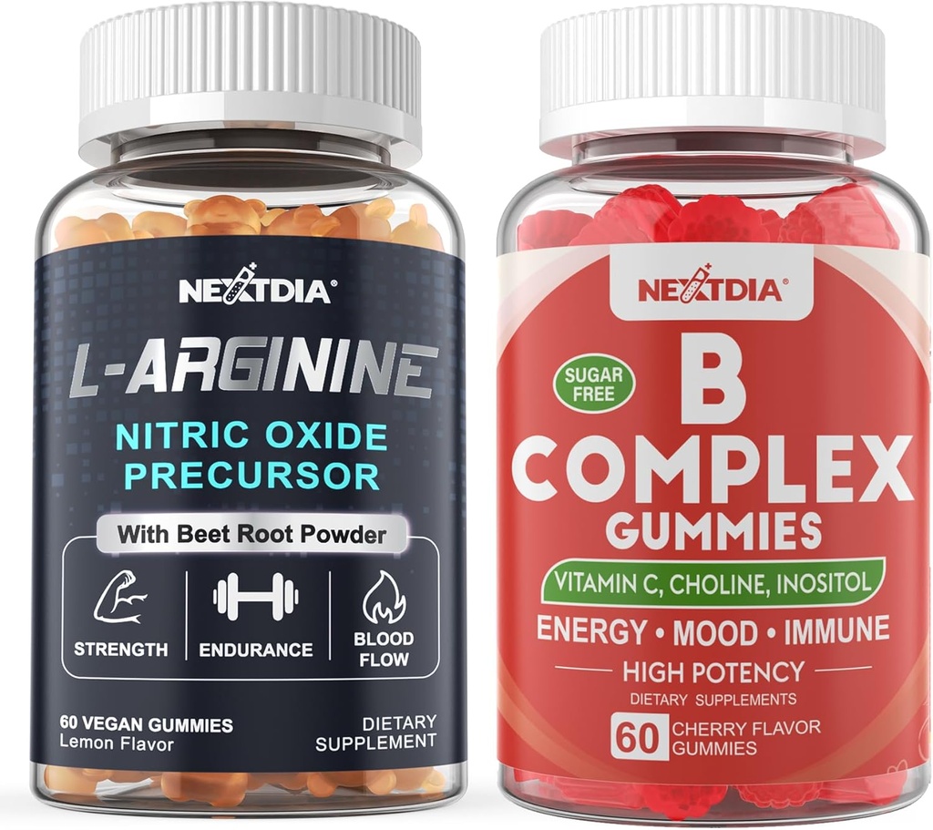 ויטמין B מורכב חניכיים + L Arginine Gummies