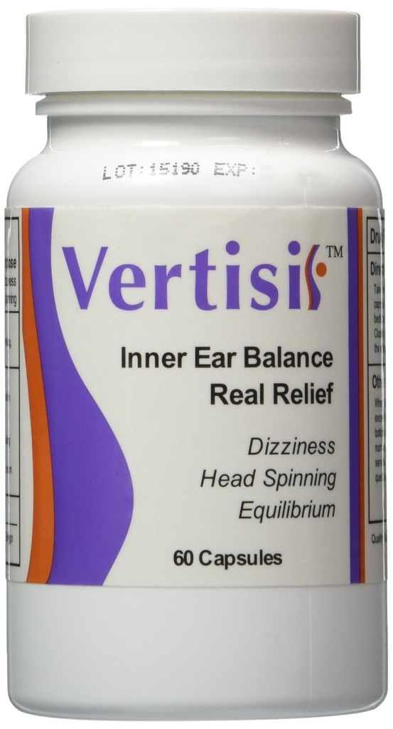 Eradicate Vertigo with Vertisil Promised! (Single Bottle)60 קפסולות; Removee Vertigo Fast. אין תופעות לוואי חמורות