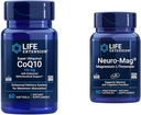 Life Extension Super Ubiquinol CoQ10 עם תמיכה משופרת Mitochondrial & Neuro-mag Magnesium L-threonate, Magnesium L-reonate