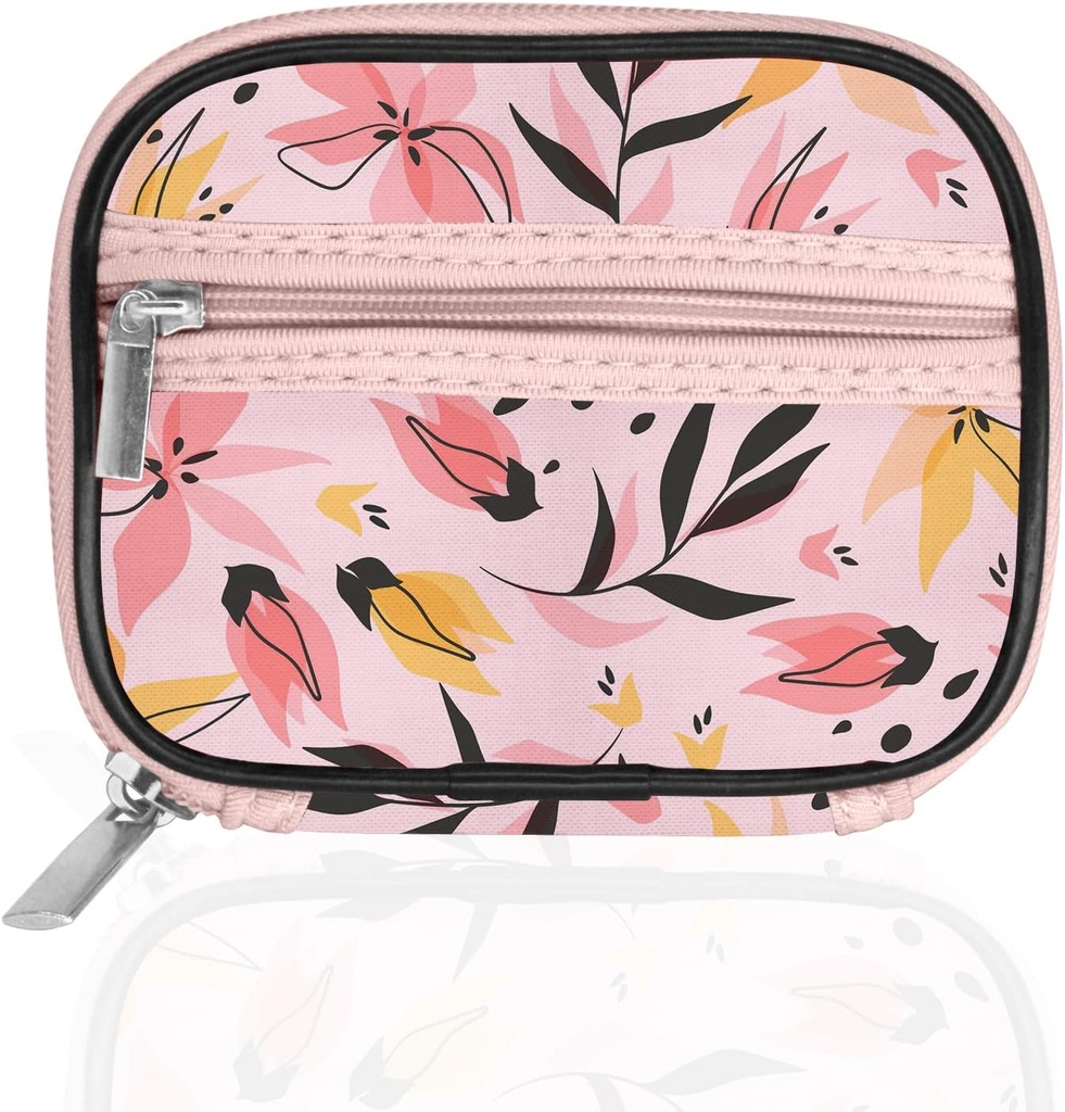 Serfeymi® Travel Pill Productionser Pill Case for Purse with Removable 7 Day Pill Box, Fashionable Travel Medicine Suiteer Pill Container for Medicine, הויטמין, הוורוד 03