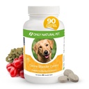 רק NATURAL PET Canine Bladder Control - תוסף בכיר לכלבים - UTI, Urinary Tract Health, Incontinence Support w/Cranberry Extracts, ויטמינים, 90 טבליות Chewable (Natural Turkey)