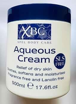 XBC Aqueous Cream Emollient 500 מ"ל סיוע גדול עבור עור יבש