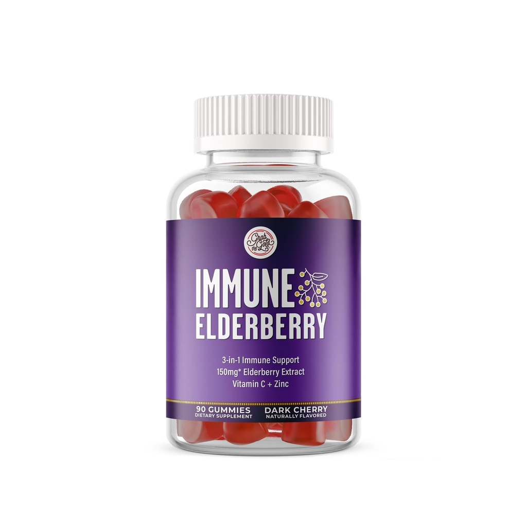 קבלו את החניכיים של Gold Elderberry עם ויטמין C & Zinc