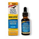 נתיב טבעי שביל Silver Wings Colloidal Silver 500PPM, Amber Brown נוזל תמיכה, 1 Fl Oz (Pack של 1)
