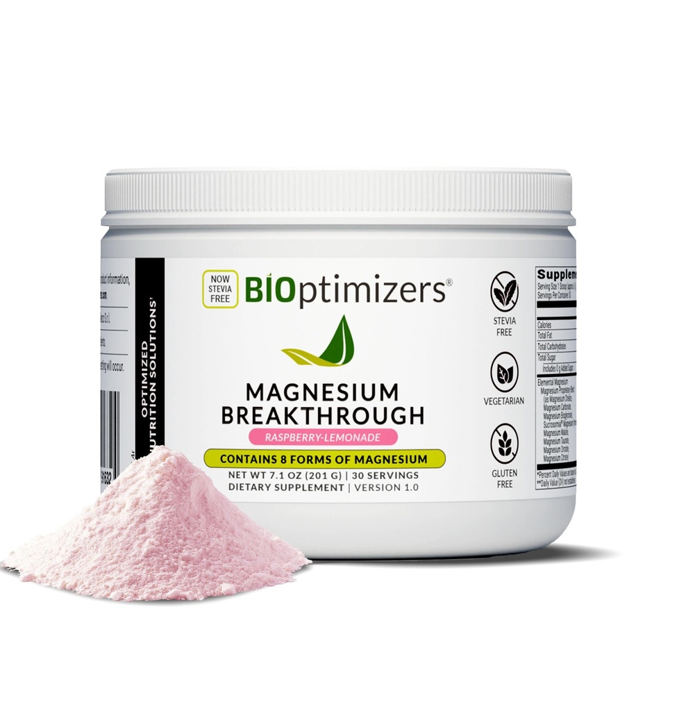 BIOptim Magnesium Break Through Drink - 8 Forms of Magnesium, Electrolytes, Sleep Health, Stress, Muscle Recovery, Heart Support