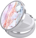Nipichsha Pill Box, Small Pill Case for Purse & Pocket, Cool Travel Medicineer, Portable Medicine Container Holder to Hold ויטמינים, תרופות, שמן דגים ותוספים, Marble Pink