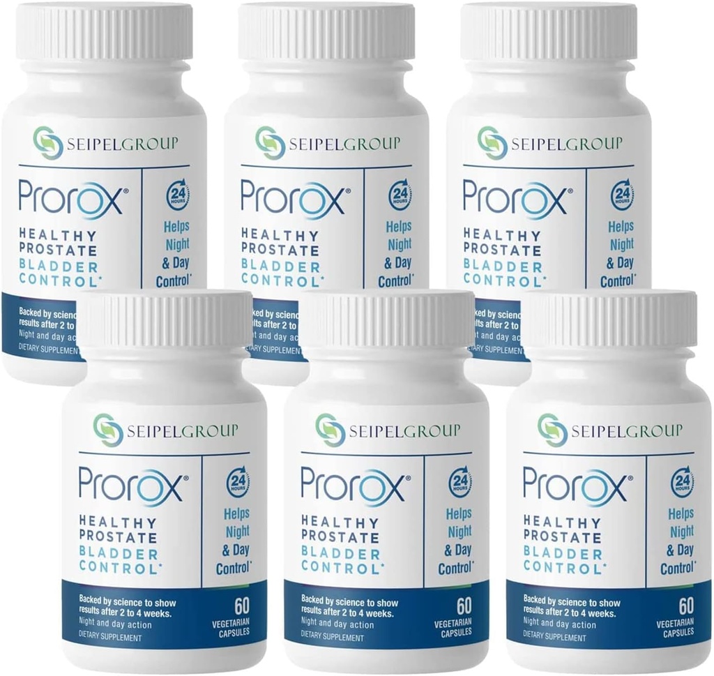 בריאות Prostate Bladder Control, Prostate Supplements for Men, תומך בריאות Prostate ו- Bladder Health, מכיל פלמטו, מצמצם את המיזוג, 60 קפסולות צמחוניות (360)