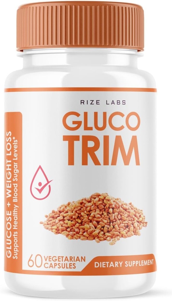 GlucoTrim - GlucoTrim אוראלי קפסולות כדי לשמור על רמות בריאות Stable, All-Natural Blood Dietary תוסף, GlucoTrim Advanced Formula for Optimal Health, Gluco Trim Reviews (60 קפסולות)