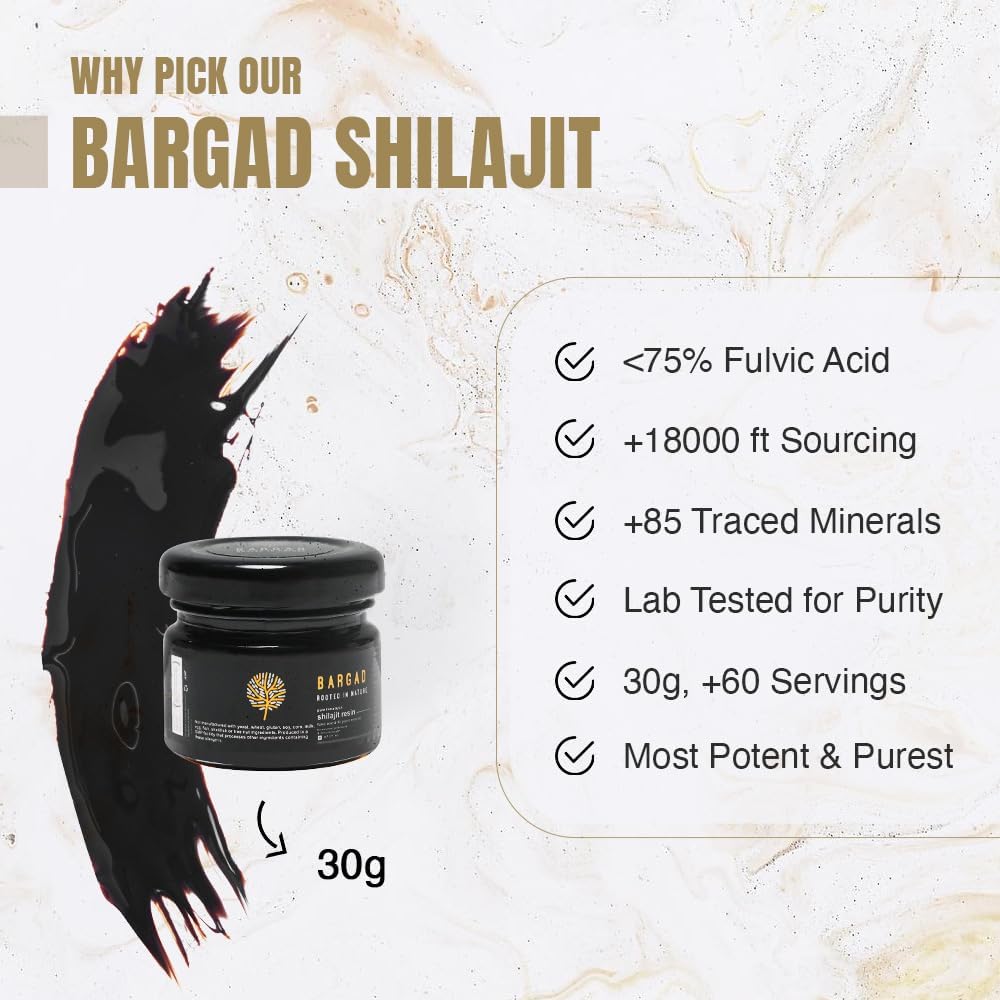 ההימלאיה Shilajit Resin for Women | 100% Pure, Gold Class & Lab Tested | Boosts Energy, Immunity & Vitality with Fulvic Acid & 85+ מינרלים | 30g of Premium