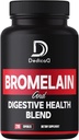 6in1 Bromelain 500 מ"ג תוספת - 1000 מ"ג לכל המשרת - 210 קפסולות עם תערובת בריאות העיכול כמו Quercetin, ג'ינג'ר, Turmeric, Papaya - תמיכה בסך הכל בריאות, העיכול ומערכת החיסון