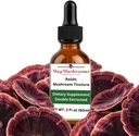 Reishi Tincture, Daily Supplement, Double Extracted for High Potency, 2 Fl oz, 60 מנות