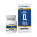 ויטמין D3 1000 IU - מציע מערכת החיסון, Brain & Nervous System תמיכה - מסייעות Calcium Absorption עבור שיניים בריאות העצם - Bariatric Friendly - 100 Sublingual Disshoot Tablets