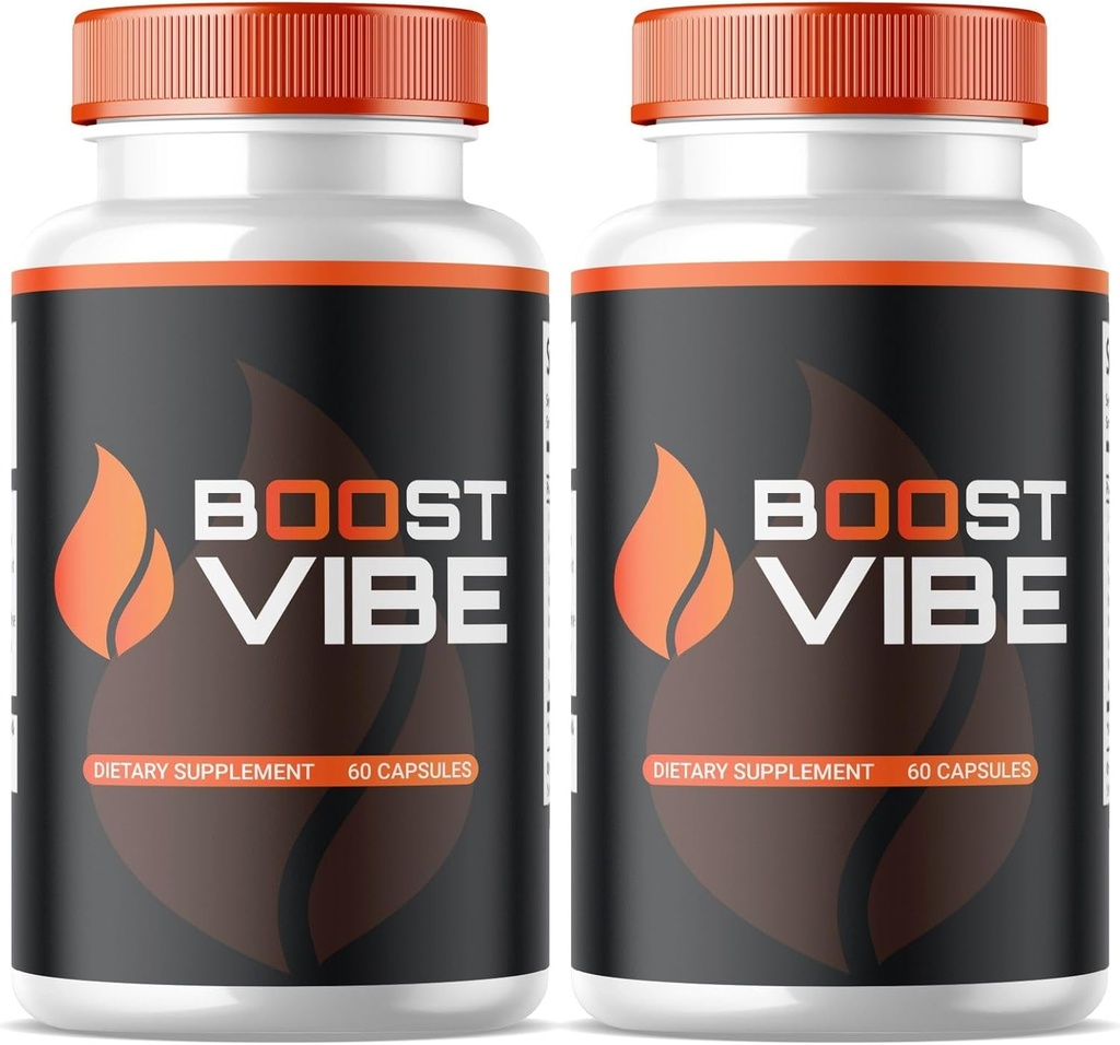 SעיתונותO (2 Pack) Boost Vibe כמוסות, רשמי Boost Vibe קפסולות, All Natural Boost Vibe כמוסות, Premium Boost Vibe לתמיכה בבריאות גברית ובריאות, Premium Boost Vibe (120 קפסולות)